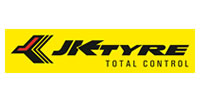 Logo of JK Tyres, a prominent tyre manufacturing company and a valued client of SteamLok