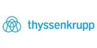 Logo of Thyssenkrupp, a globally recognized engineering and technology company, displayed on the SteamLok client page.