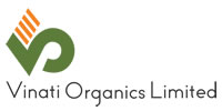 Logo of Vinati Organics, a leading chemical company, highlighting its association with SteamLok's steam solutions